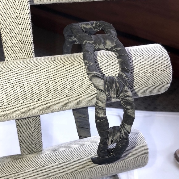 Grey Silk Headband - Picture 2 of 3